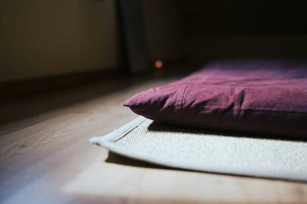 Mindfulness meditationskudde i linne